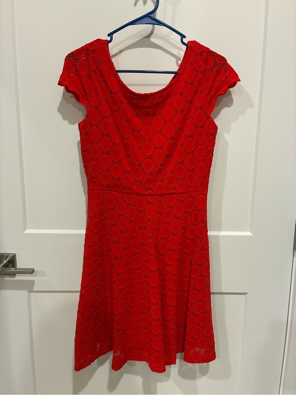 RN Studio by Ronni Nicole Red Lace Dress 4P